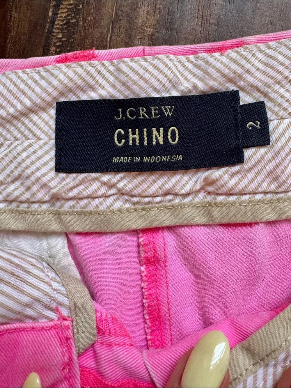 J.Crew Hot Pink Chino Shorts, Size 2